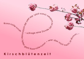 Kirschblütenpostkarte